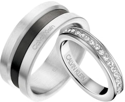 CALVIN KLEIN Midnight Star Crystal Ring Unisex Couple Design. 35000061CPKJ CALVIN KLEIN Midnight Star Crystal Ring Unisex Couple Design. 35000061CPKJ