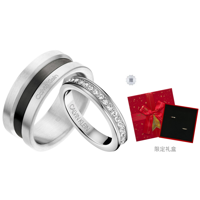 Order CALVIN KLEIN Midnight Star Crystal Ring Unisex Couple Design. 35000061CPKJ