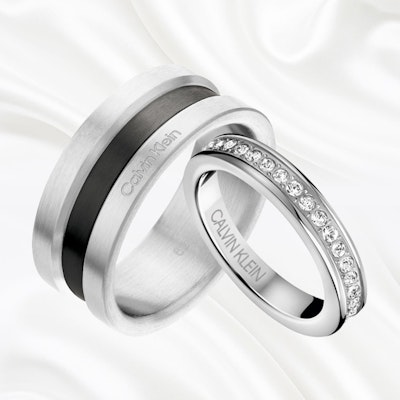 CALVIN KLEIN Midnight Star Crystal Ring Unisex Couple Design. 35000061CPKJ Sizing CALVIN KLEIN Midnight Star Crystal Ring Unisex Couple Design. 35000061CPKJ