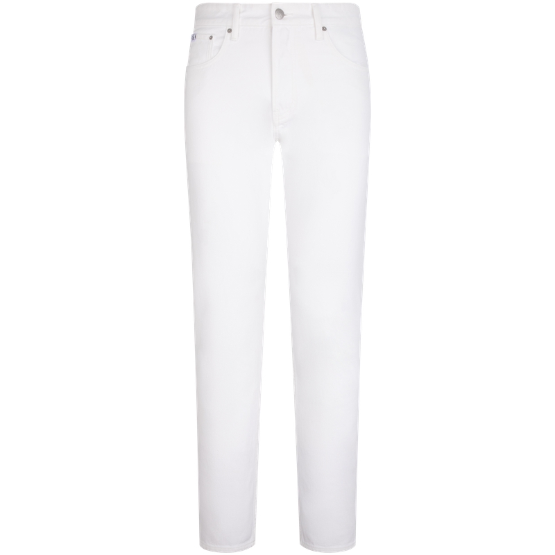 Calvin Klein Minimalist  Straight Cotton Denim Jeans White J325404