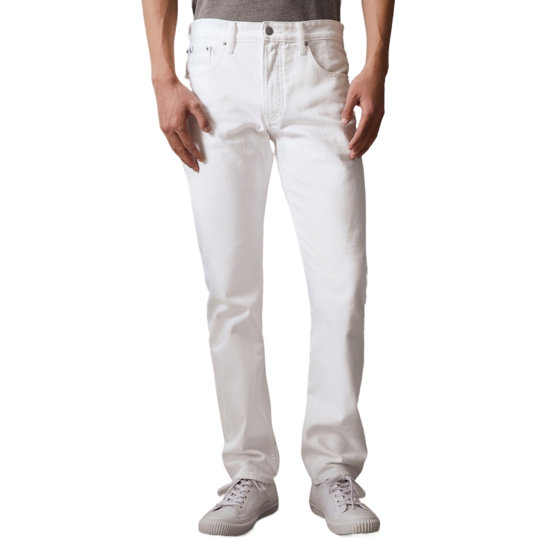 Calvin Klein Minimalist  Straight Cotton Denim Jeans White J325404 圖 10