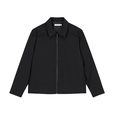 Calvin Klein Minimalist Black Zip-Up Jacket Long Sleeve Casual Wear 40BM506-BAE
