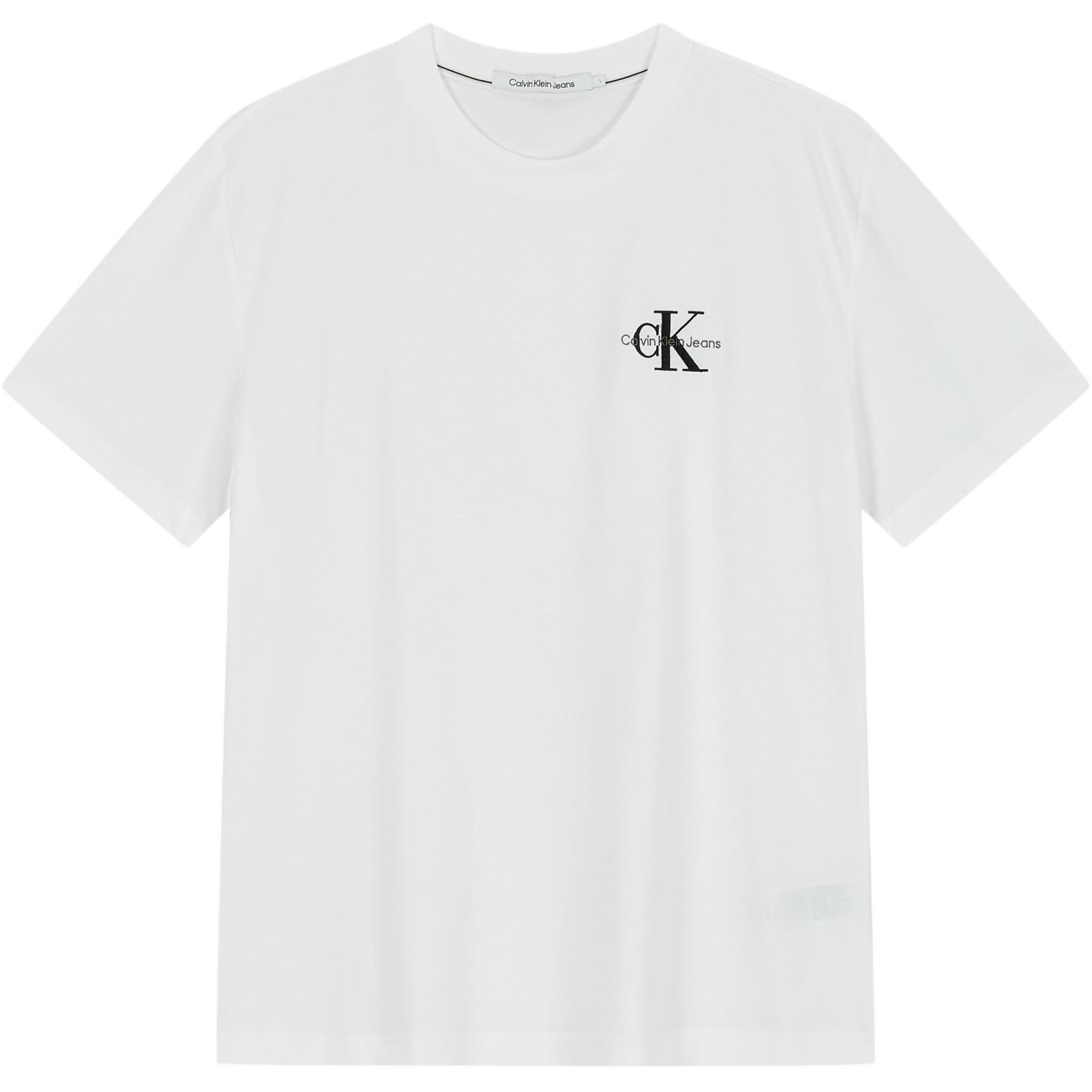 Order Camiseta Unisex Calvin Klein Minimalista Manga Corta Blanca Casual. J325510-YAF