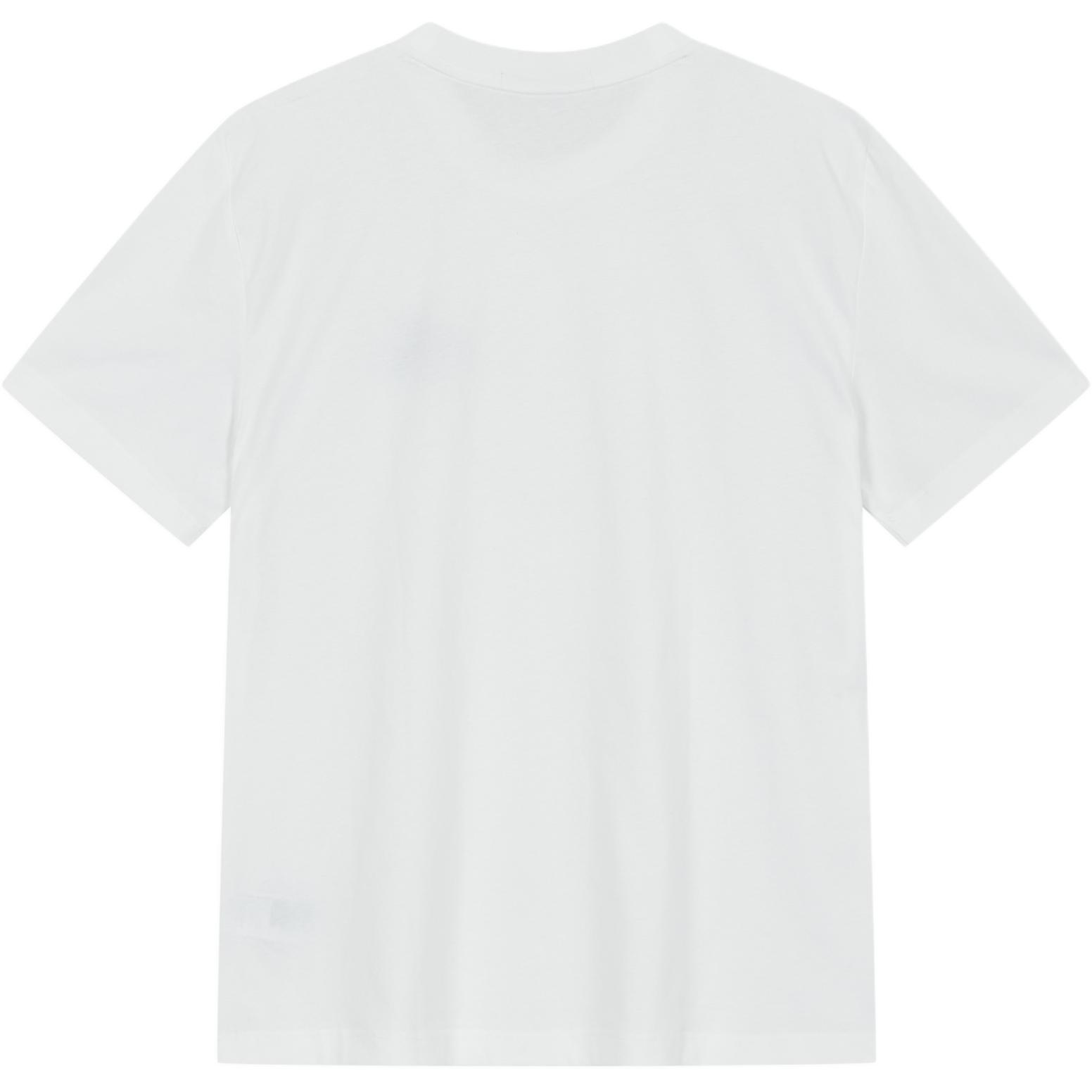 Lookbook Camiseta Unisex Calvin Klein Minimalista Manga Corta Blanca Casual. J325510-YAF