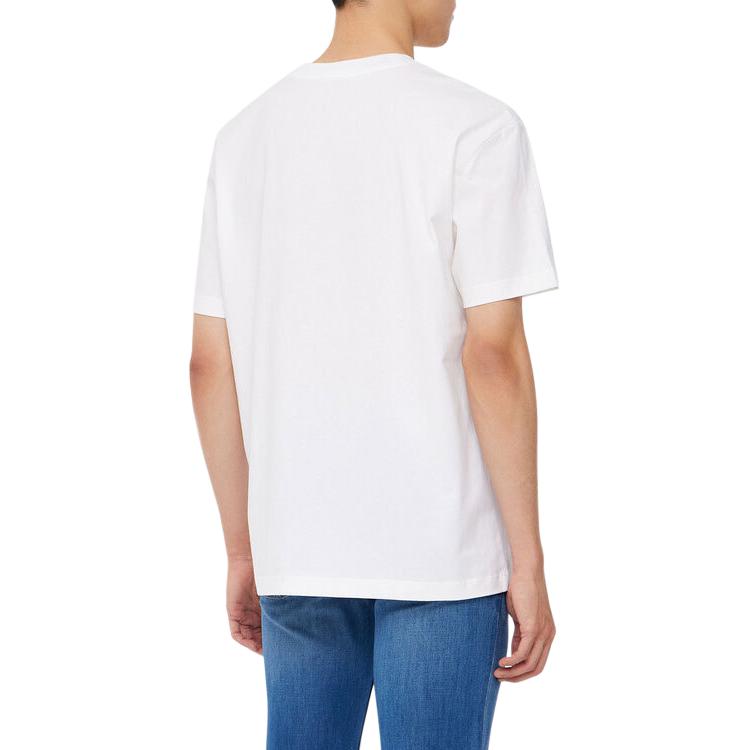 Cheap Camiseta Unisex Calvin Klein Minimalista Manga Corta Blanca Casual. J325510-YAF