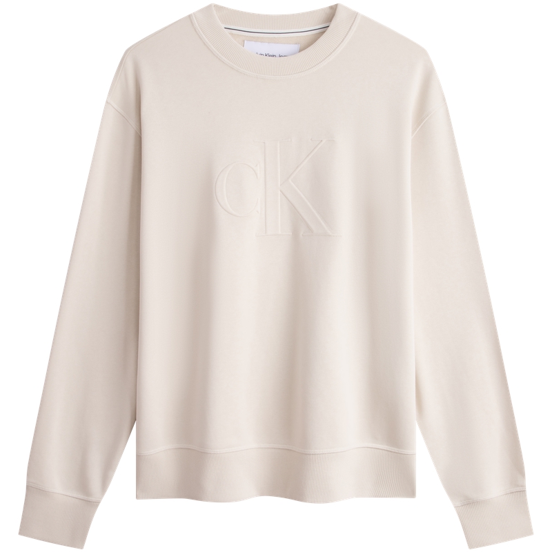 Calvin Klein Minimalist Embossed Logo Casual Crewneck Sweatshirt J324318