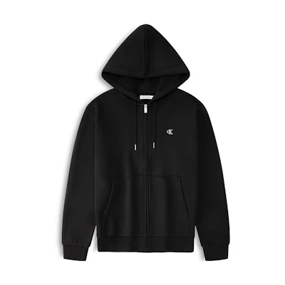 Calvin Klein Minimalist Embroidered Fleece Zip-Up Hoodie 40QM434-BAE
