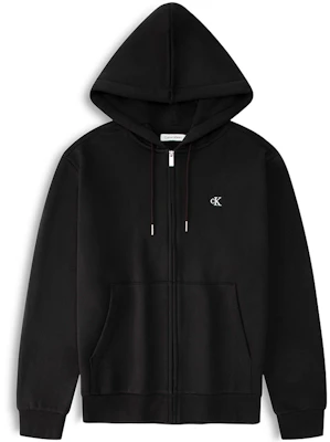 Calvin Klein 极简刺绣抓绒拉链连帽衫 40QM434-BAE Order Calvin Klein 极简刺绣抓绒拉链连帽衫 40QM434-BAE