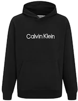 Order Calvin Klein 極簡刺繡Logo棉質連帽衫 黑色休閒穿搭 40HM231-BAE