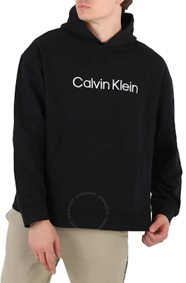 Calvin Klein 简约刺绣Logo纯棉连帽衫黑色休闲装 40HM231-BAE Details for Calvin Klein 简约刺绣Logo纯棉连帽衫黑色休闲装 40HM231-BAE
