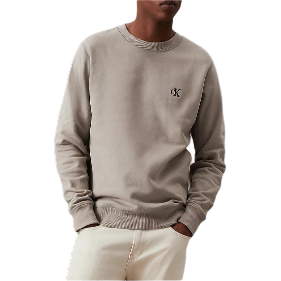 Calvin Klein Minimalist Logo Crewneck Casual Sweatshirt Khaki (EU) J30J325943-PBU