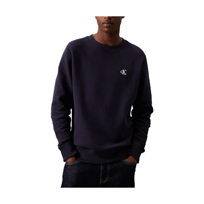 Calvin Klein Minimalist Logo Crewneck Long Sleeve Sweatshirt Navy Blue ( EU Fit) J30J325943-CHW