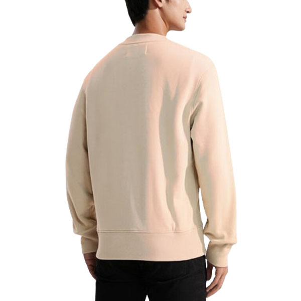 Shop 卡尔文克莱因极简LOGO圆领卫衣米色棕色休闲款 J324113-PED