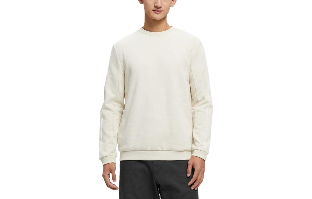 Calvin Klein Minimalist Logo Embroidered Crewneck Sweatshirt Men’s Off-White 40KC400-YAE
