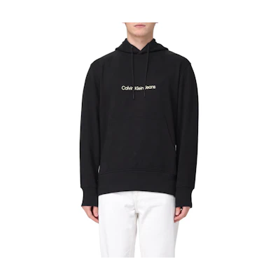 Calvin Klein Minimalist Logo Hoodie Black ( Long Sleeve Pullover) J30J325353-BEH