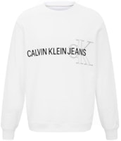 CALVIN KLEIN Minimalist Logo Print Long Sleeve Sweatshirt Men’s White J319155-YAF CALVIN KLEIN Minimalist Logo Print Long Sleeve Sweatshirt Men’s White J319155-YAF