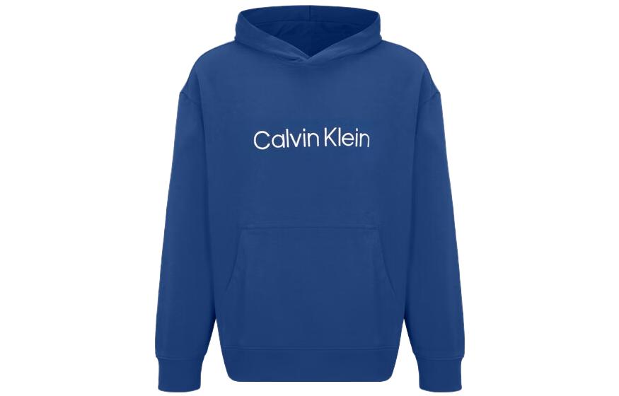 Calvin Klein Minimalist Logo Pullover Hoodie Pioneer Blue 40HM231-6A8