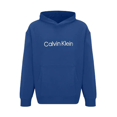Calvin Klein Minimalist Logo Pullover Hoodie Pioneer Blue 40HM231-6A8