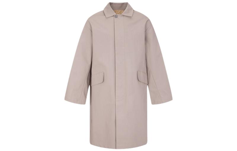 Calvin Klein Minimalist Long Jacket Gray Khaki Unisex 40691ST-by