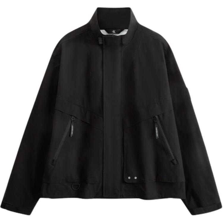 Calvin Klein Minimalist Outdoor Velcro Stand Collar Jacket Mens. J323777-BEH