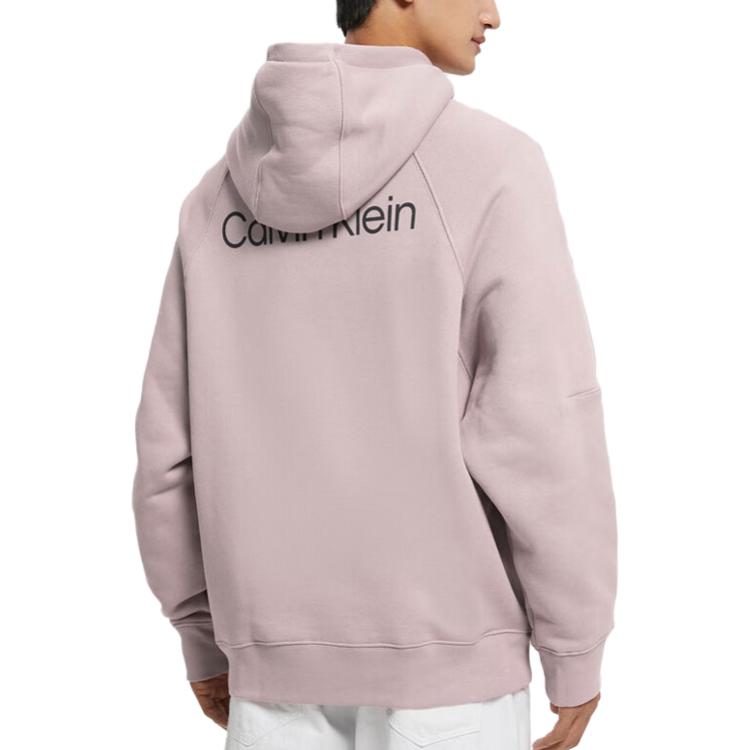 Shop Calvin Klein 极简紫色男女同款休闲套头衫 40755STNRV