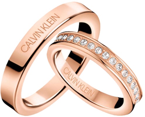 Calvin Klein Minimalist Rose Gold Titanium Steel Diamond Couple Rings Set KJ06CPPR Buy Calvin Klein Minimalist Rose Gold Titanium Steel Diamond Couple Rings Set KJ06CPPR