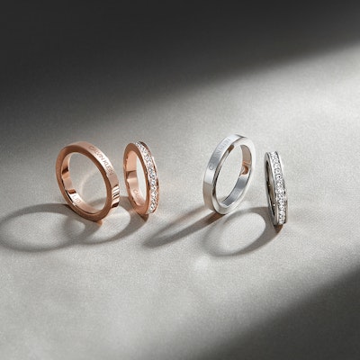 Calvin Klein Minimalist Rose Gold Titanium Steel Diamond Couple Rings Set KJ06CPPR Purchase Calvin Klein Minimalist Rose Gold Titanium Steel Diamond Couple Rings Set KJ06CPPR
