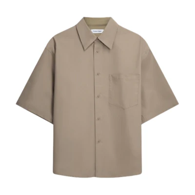 CALVIN KLEIN Minimalist Unisex Cotton Loose Fit Shirt 40769ST-CX0