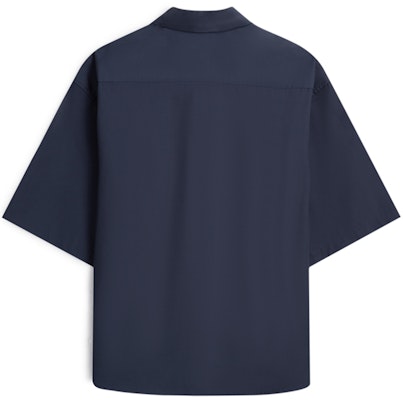 Calvin Klein Minimalist Unisex Loose Cotton Shirt Navy Blue 40769STPPK Lookbook Calvin Klein Minimalist Unisex Loose Cotton Shirt Navy Blue 40769STPPK