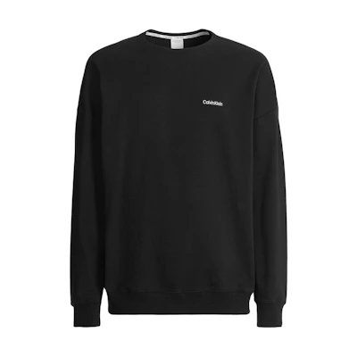 Calvin Klein Modern Cotton Logo Crewneck Lounge Sweatshirt Men’s Black 000NM2300E-UB1
