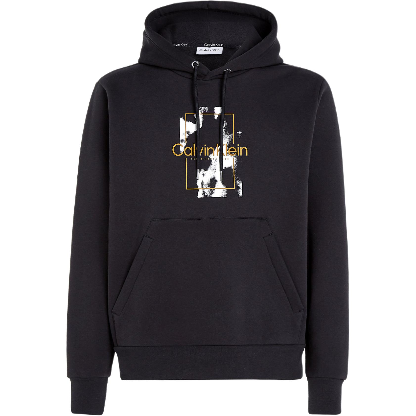 Calvin Klein Monogram Print Casual Hoodie Black (EU Edition) K10K112258-BEH