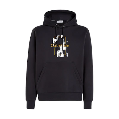 Calvin Klein Monogram Print Casual Hoodie Black (EU Edition) K10K112258-BEH