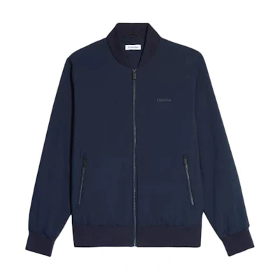 Calvin Klein Navy Minimalist Baseball Collar Long Sleeve Jacket 81FP512-410