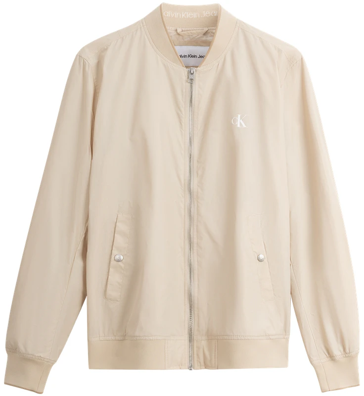 calvin-klein-oat-milk-casual-letter-print-bomber-jacket-j322260