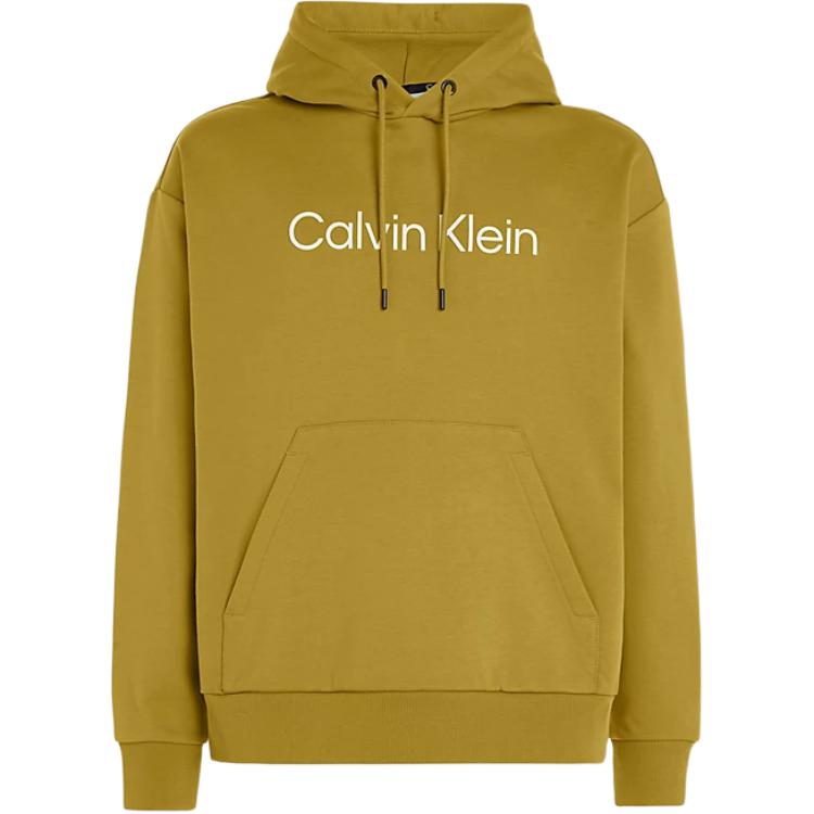 Calvin Klein Olive Hoodie with Letter Print Long Sleeves K10K111345-LQY