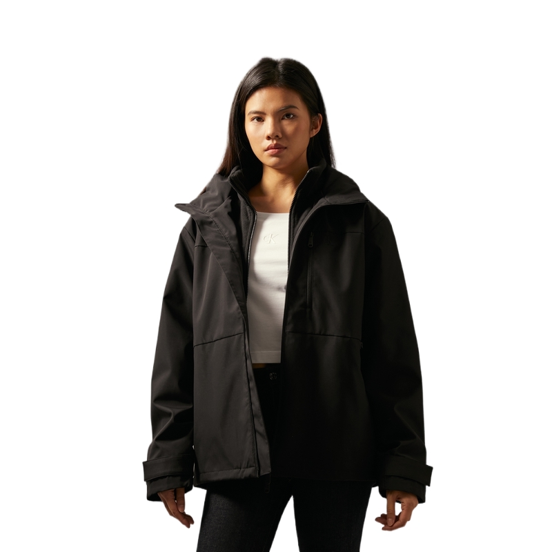 Sizing Calvin Klein 户外防水防风三合一夹克男女通用登山外套 J400483