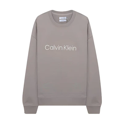 Calvin Klein Oversized Letter Print Crewneck Sweatshirt Grey 40HM230-200