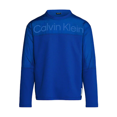 Calvin Klein Oversized Logo Crewneck Sweatshirt Blue ( Euro Fit) 00GMS4W338-CGN