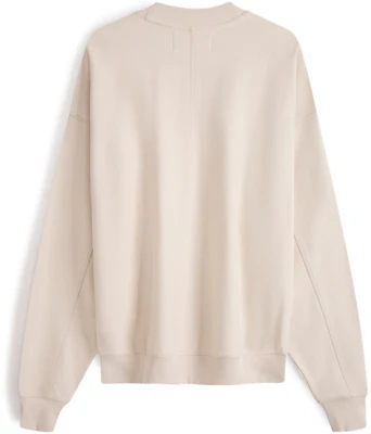 CK宽松版Logo印花棉质圆领卫衣奶油色 ZM02531 Lookbook CK宽松版Logo印花棉质圆领卫衣奶油色 ZM02531