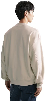 CK宽松版Logo印花棉质圆领卫衣奶油色 ZM02531 Purchase CK宽松版Logo印花棉质圆领卫衣奶油色 ZM02531