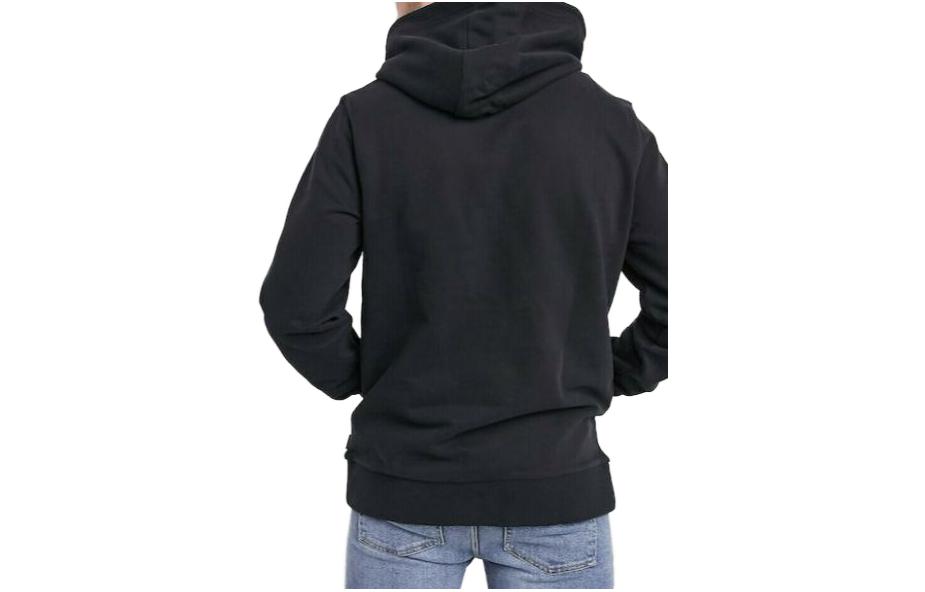 Order 卡尔文克莱因黑色宽松Logo印花卫衣 K10K105584-BEH