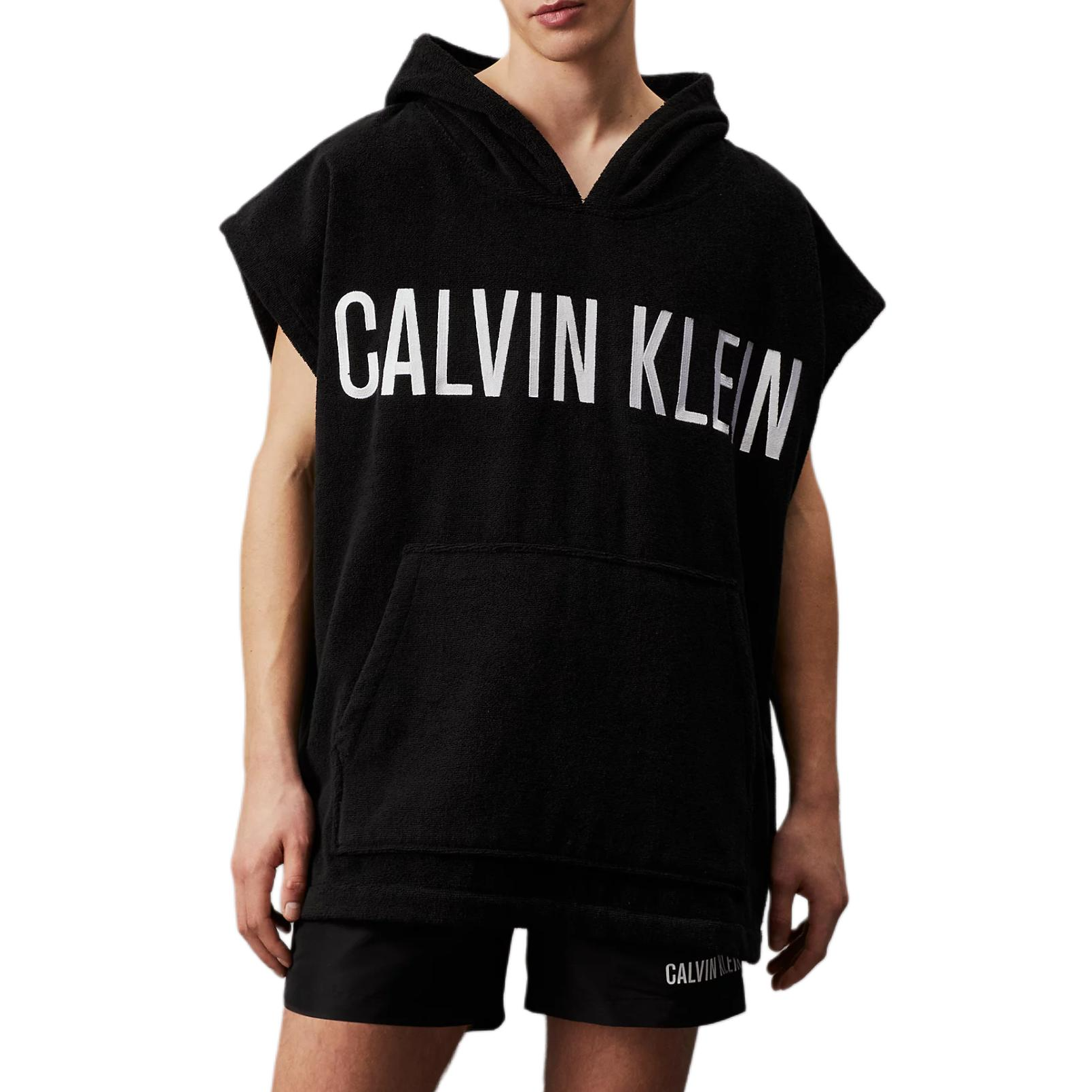 Calvin Klein Oversized Soft Cotton Hoodie Black (EU Version) KM0KM01010-BEH
