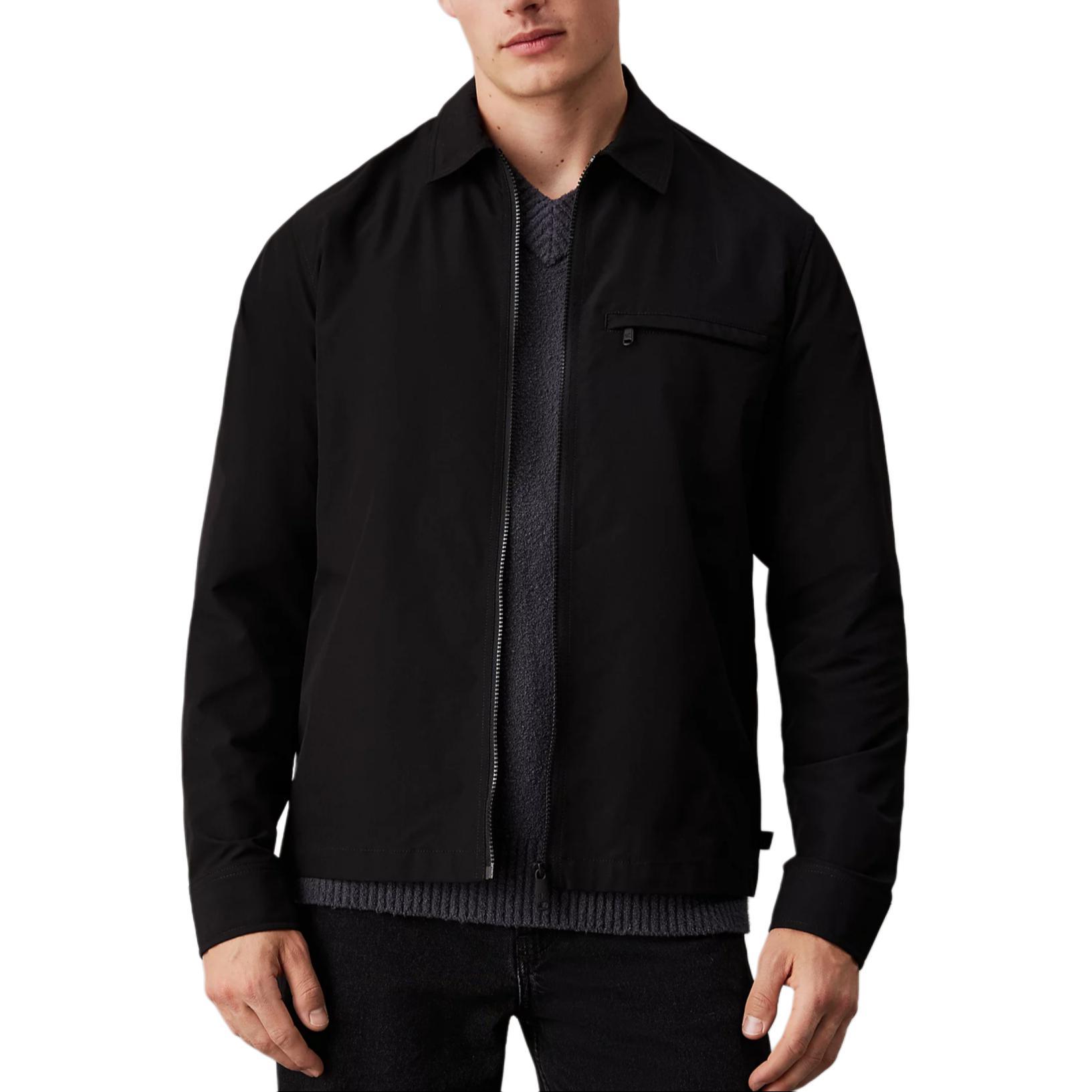 Calvin Klein Oversized Solid Zip-Up Jacket Black (EU Edition) J30J326629-BEH