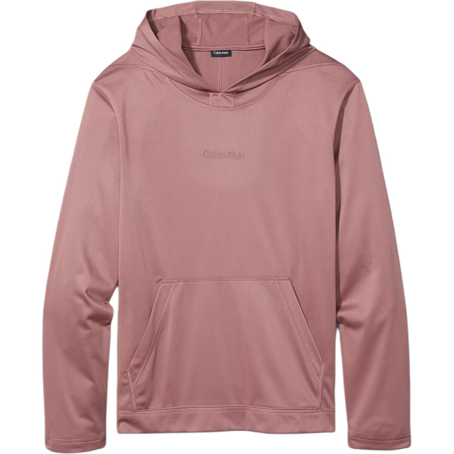 Calvin Klein Pink Monochrome Letter Logo Hoodie for Men GMS4W328-210