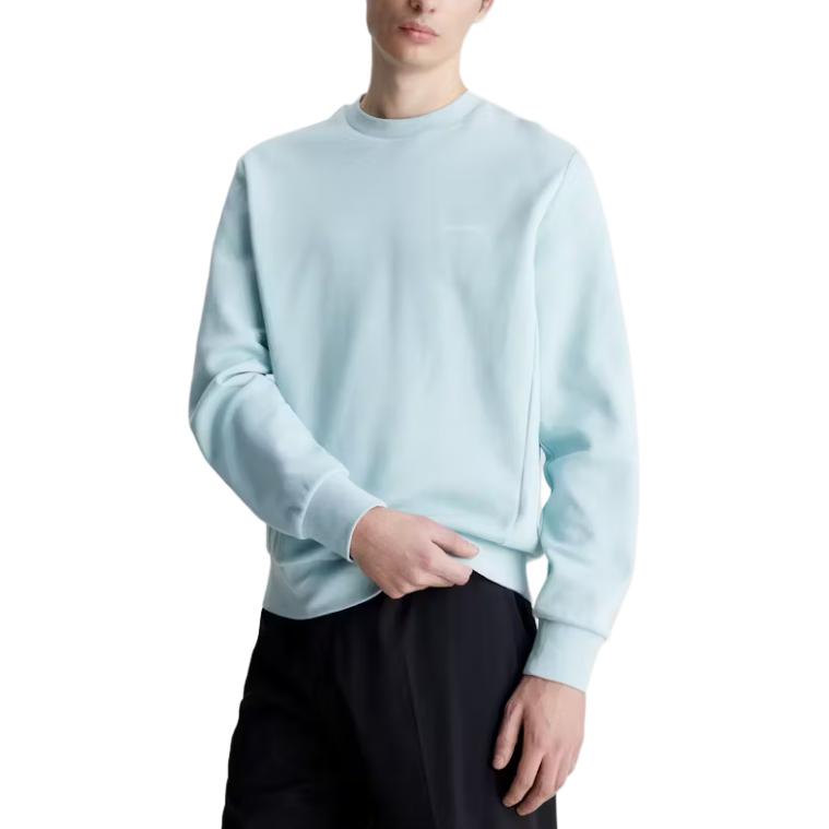 Calvin Klein Plain Crewneck Loose Fit Sweatshirt Light Blue K10K109926-C04