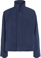 Calvin Klein Pleated Loose Lightweight Stand Collar Jacket Night Sky Blue Mens K10K112363-CHW Calvin Klein Pleated Loose Lightweight Stand Collar Jacket Night Sky Blue Mens K10K112363-CHW