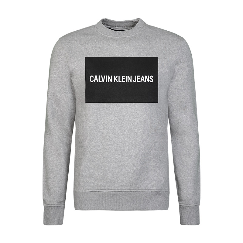Calvin Klein Printed Logo Crewneck Pullover Casual Sweatshirt 41BK746
