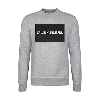 Calvin Klein Printed Logo Crewneck Pullover Casual Sweatshirt 41BK746
