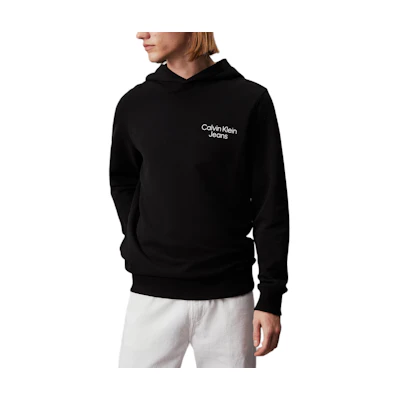 Calvin Klein Printed Logo Hoodie Black (European Edition) Mens J30J325159-BEH