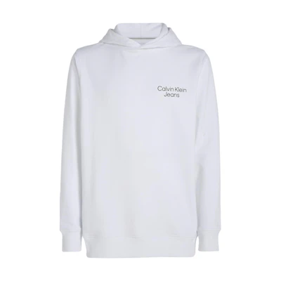Calvin Klein Printed Logo Long-Sleeve Hoodie White (EU Version) J30J325159-YAF